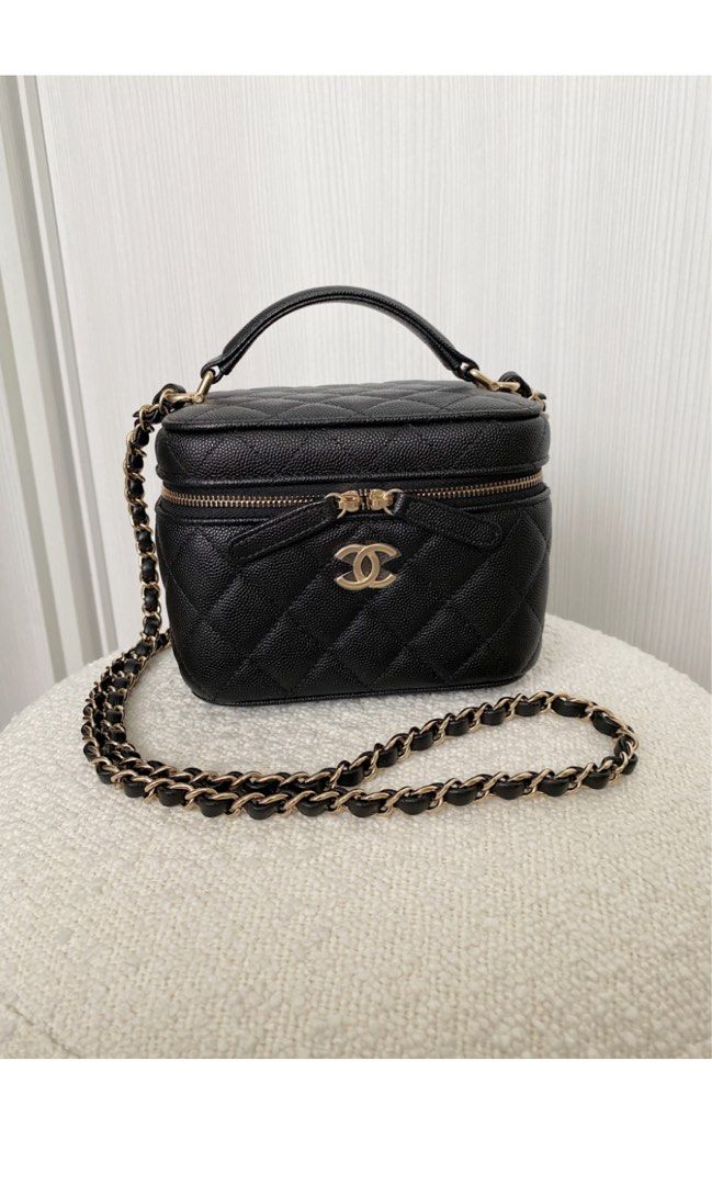 Chanel vanity top handle, Luxury, Bags & Wallets on Carousell
