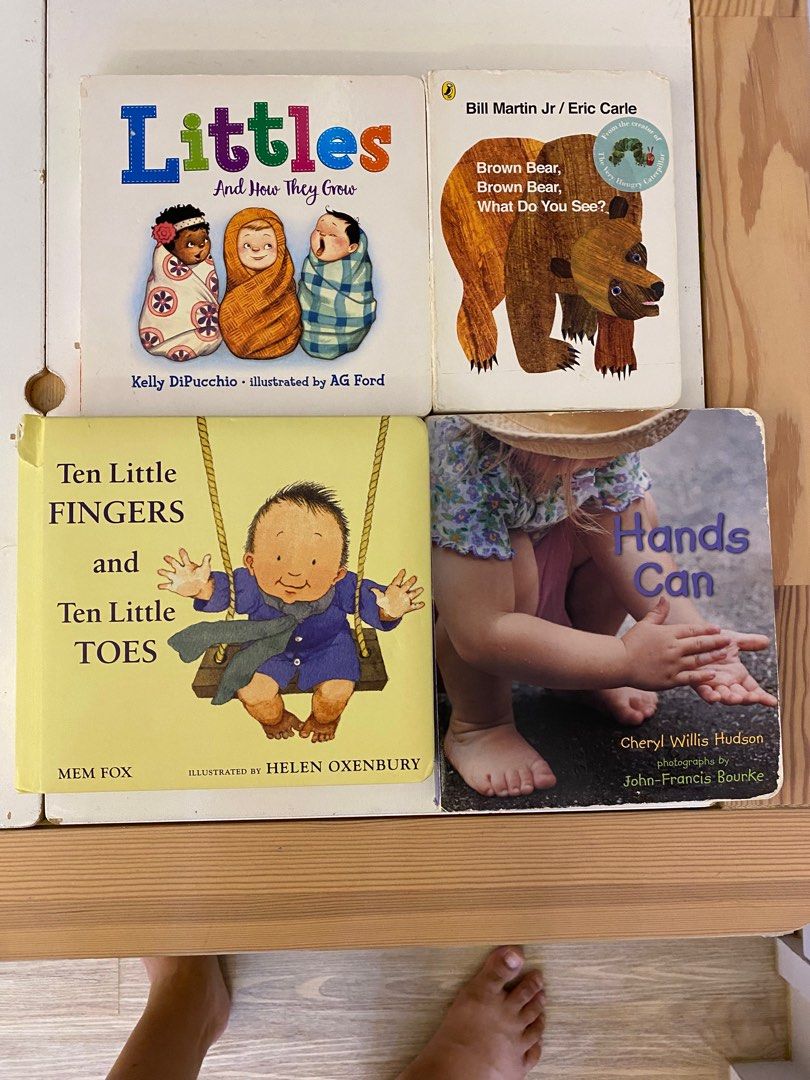 Children Board Books Eric Carle Ten Little Fingers Hands Can, Hobbies