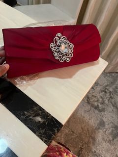 (BN) Clearance-Red Dinner Clutch