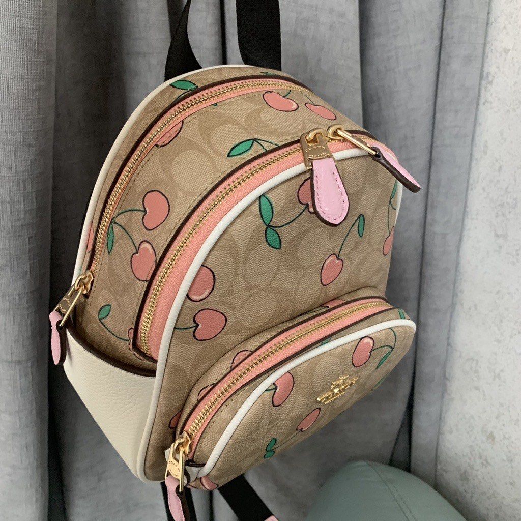 Coach Cherry Double Zip Backpack