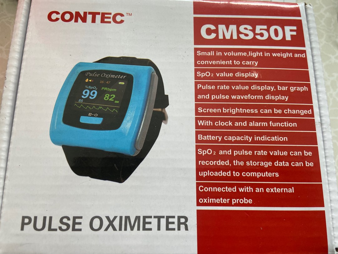 Contec CMS50F Wristworn Pulse Oximeter with Software and Download