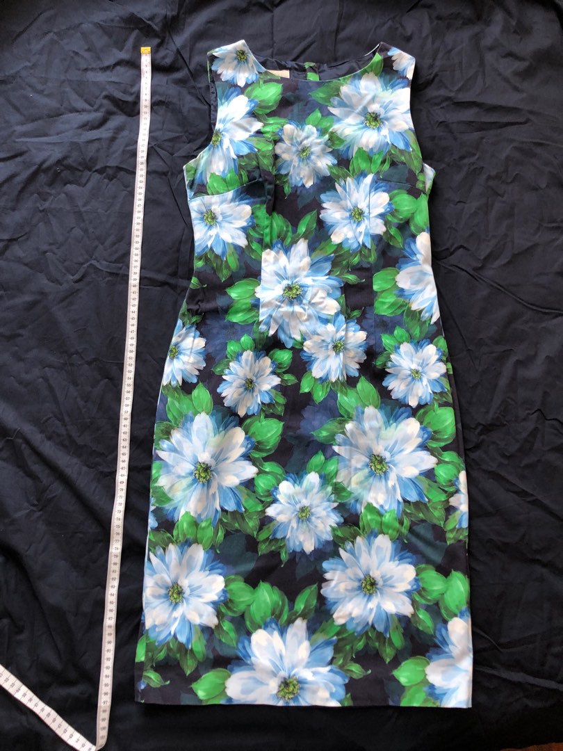 Cotton floral print office dress, Women's Fashion, Dresses & Sets, Dresses on Carousell