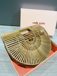 Cult Gaia Ark bag - used ONCE.  100% bamboo, Natural (suitable for city and beach holidays)