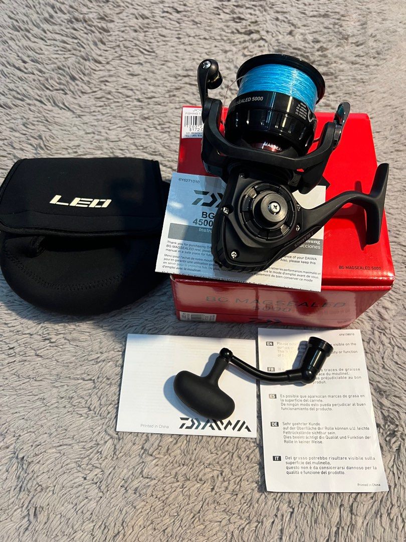 Daiwa BG Magsealed 5000. Not Shimano, Abu Garcia, reel, fishing rod