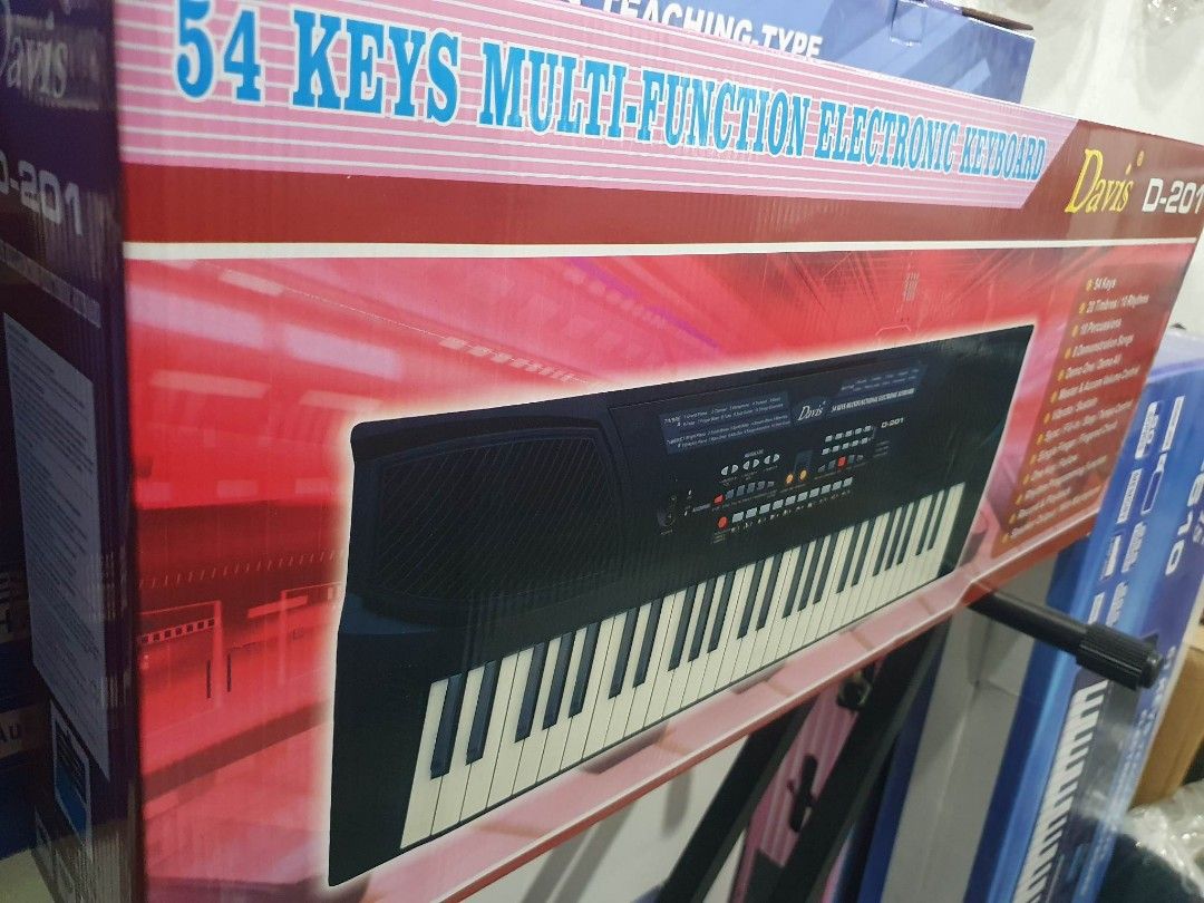 Davis D201 Electronic Keyboard 54 Keys (Songbook, Adaptor, Chord Stand