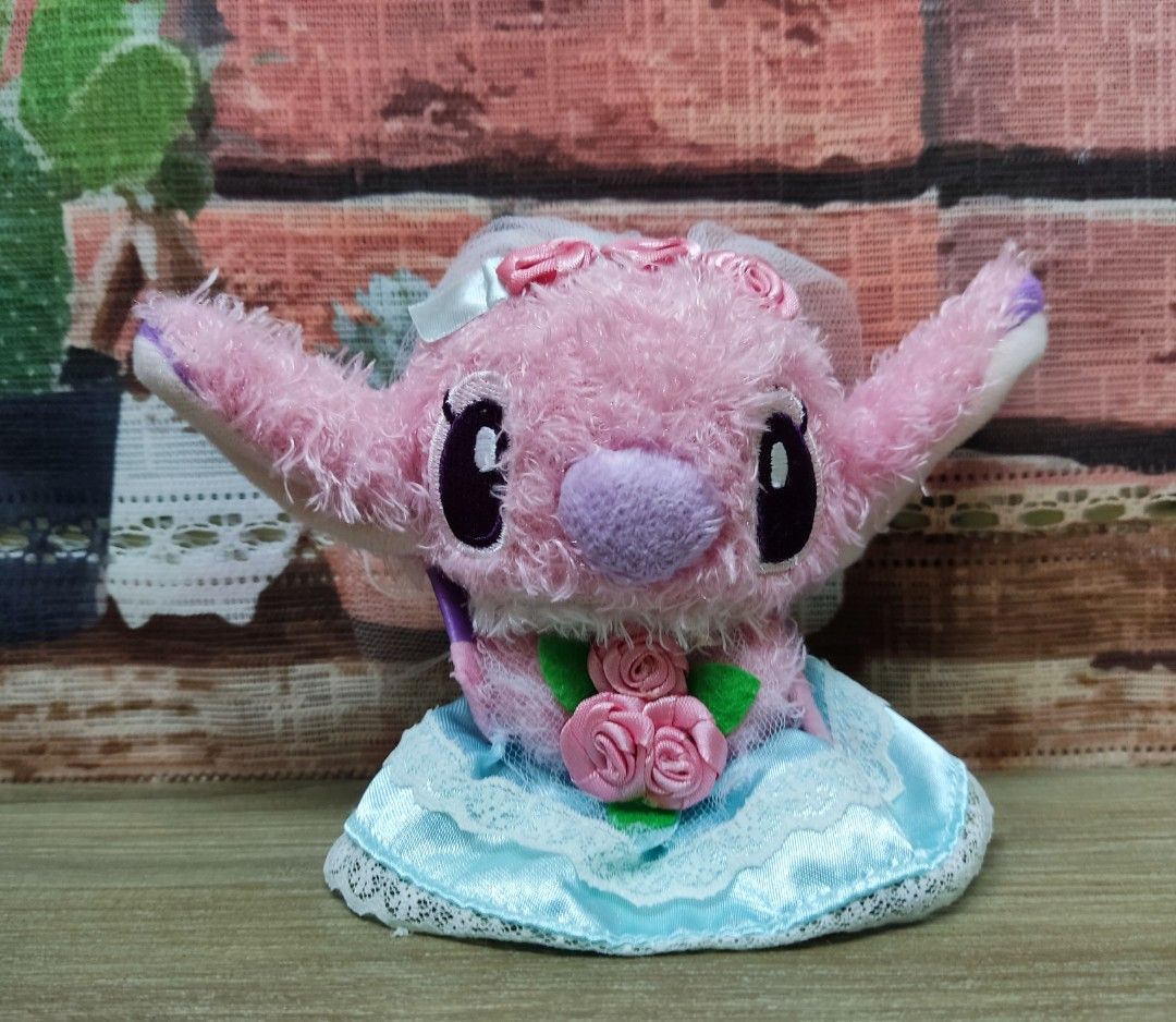 Disney Lilo stitch angel wedding plush toy.., Hobbies & Toys, Toys