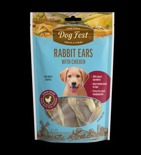 DOG FEST RABBIT EARS WITH CHICKEN (FOR PUPPIES) 90g