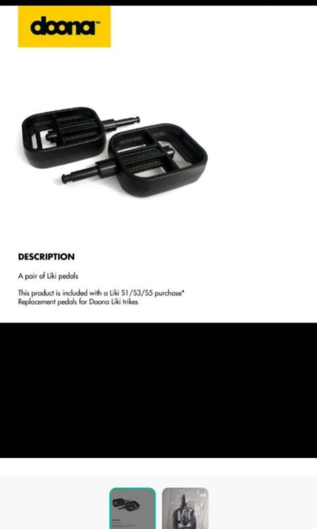 Doona Liki Trike pedal replacement, Babies & Kids, Going Out, Other