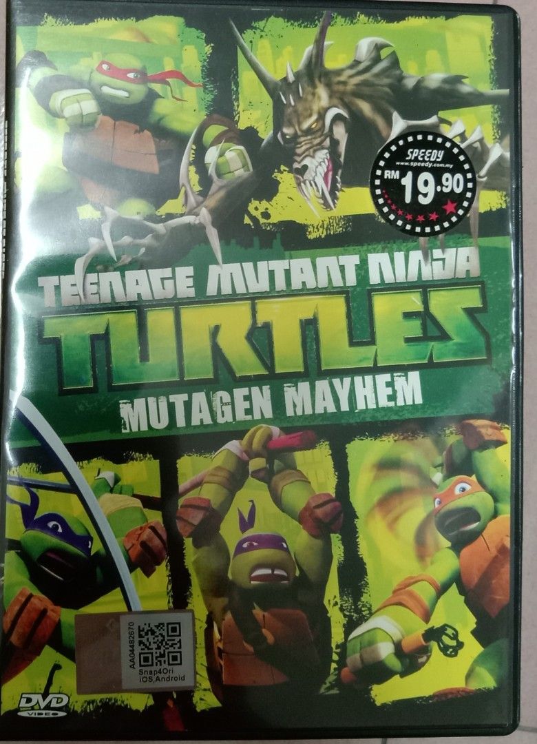DVD MUTAGEN MAYHEM TEENAGE MUTANT NINJA TURTLES TMNT SPECIAL FEATURES  FAMILY FUN 97368047341 