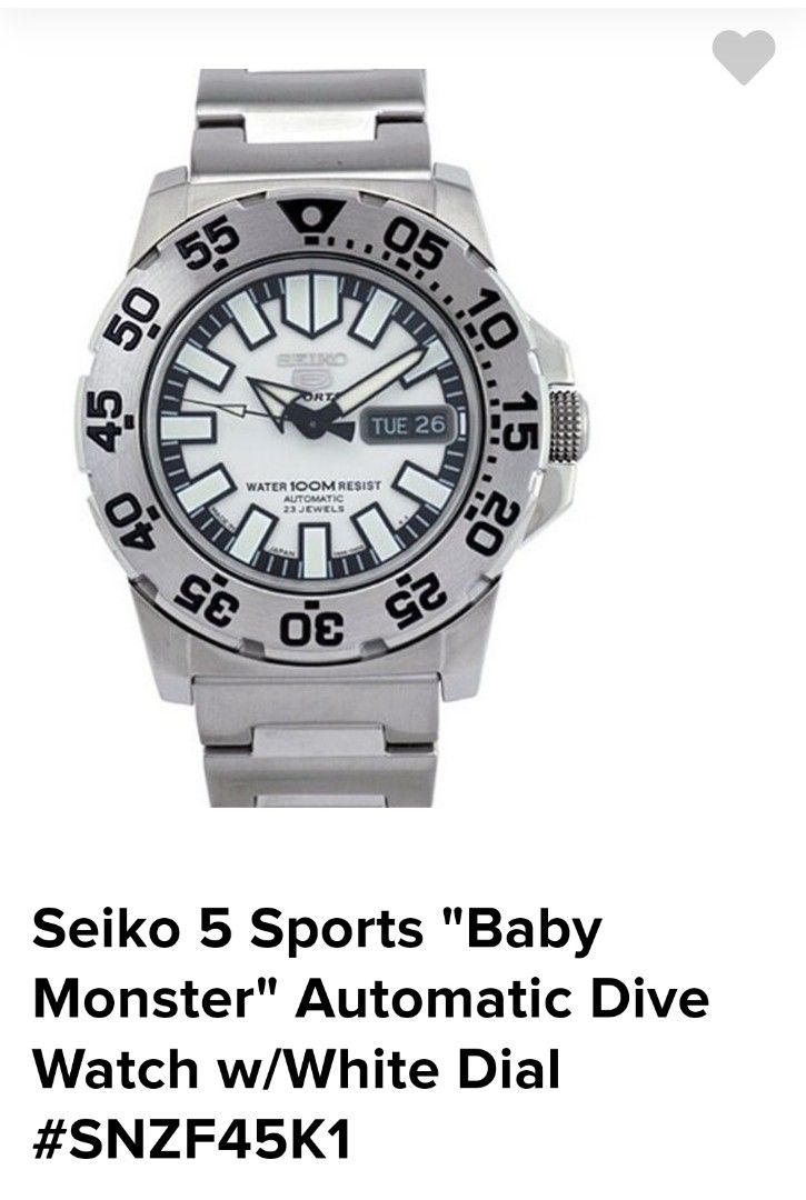 Seiko baby monster white cheap