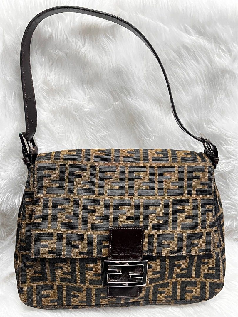 Fendi Zucca Tobacco Mama Baguette Bag, Women'S Fashion, Bags & Wallets,  Shoulder Bags On Carousell