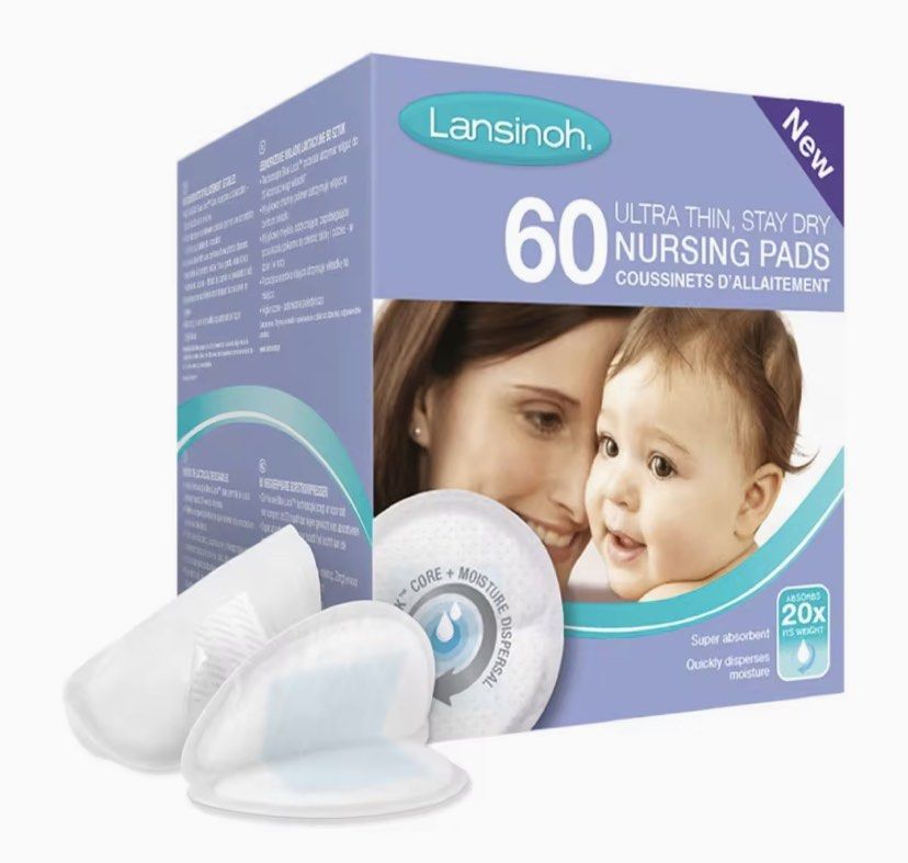 FREE Lansinoh nursing pads 1.5 boxes, Babies & Kids, Nursing