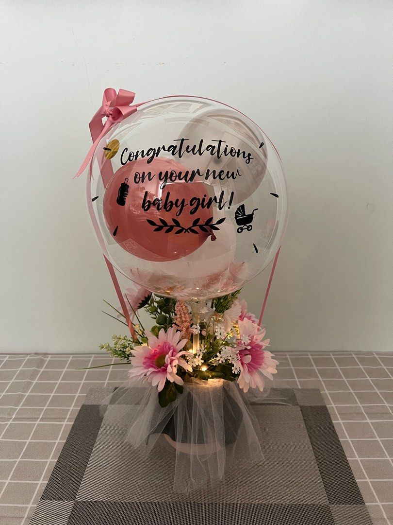  FREE Card Congratulations Flower Balloon Bouquet Birthday Gift Ideas 