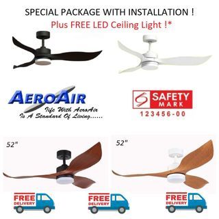 FREE Delivery Ceiling Fan LED Light DC Motor Aeroair Bestar