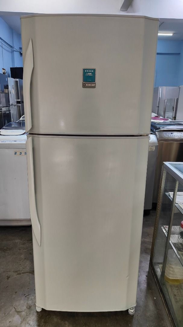 FRIDGE DOUBLE DOOR SINGER GREY, TV & Home Appliances, Kitchen