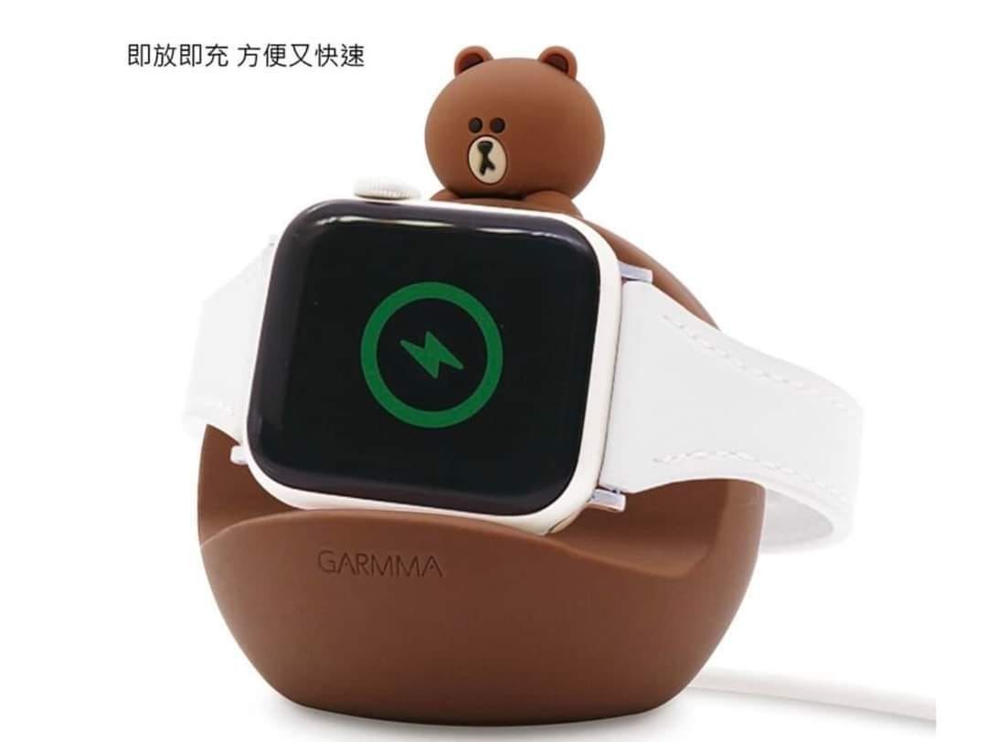 🌈GARMMA Hello Kitty + Brown Apple Watch &手機二合一充電支架紅可愛