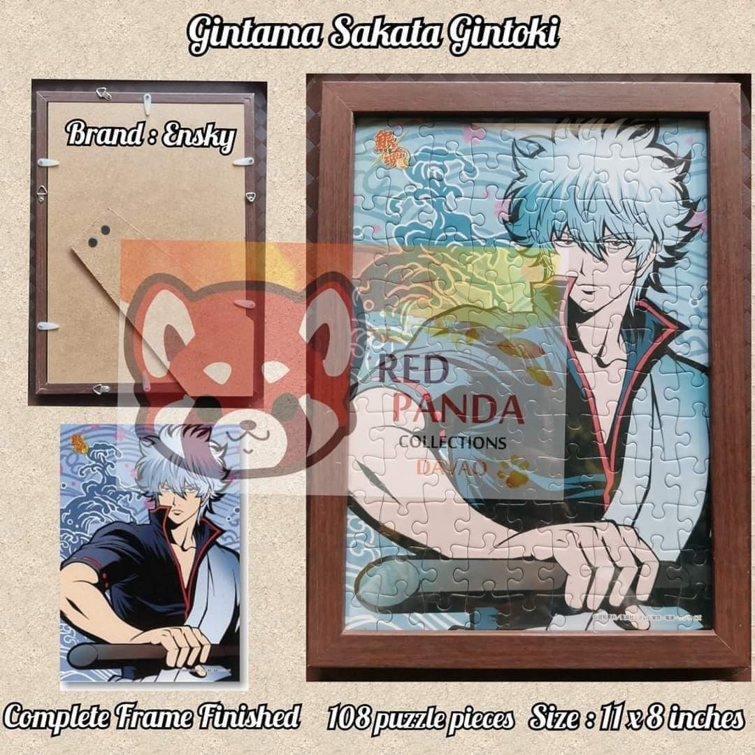 GINTAMA SAKATA GINTOKI JIGSAW PUZZLE With Wood Frame included on Carousell