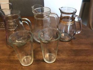 Glass and jugs