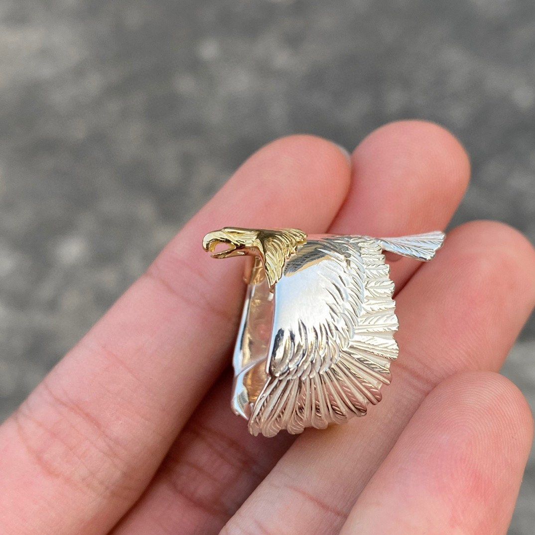 Golden discount eagle ring