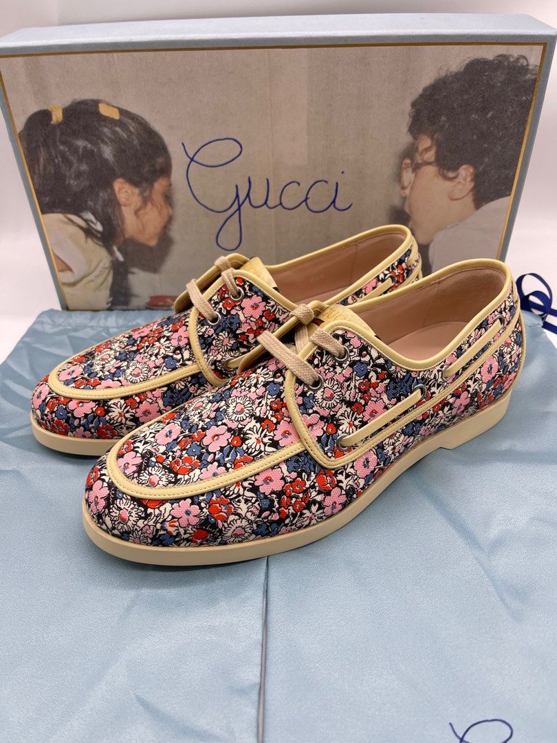 Gucci Liberty Floral Loafers, Luxury, Sneakers & Footwear on Carousell