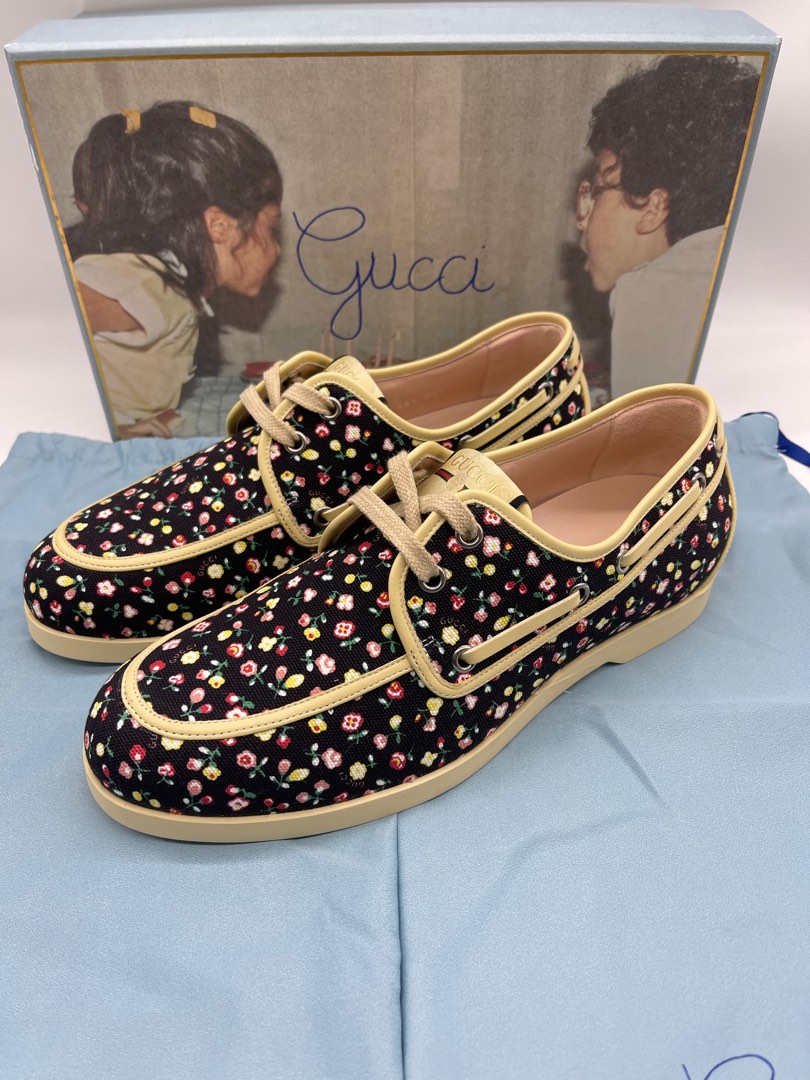 Gucci flower loafers discount