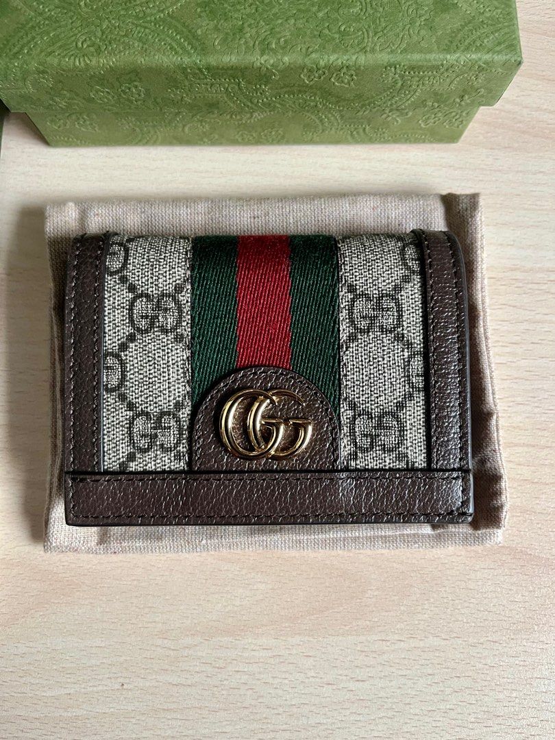 GUCCI - OPHIDIA GG card case wallet 