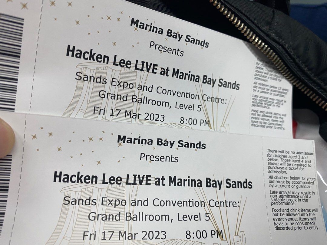 Hacken Lee concert, Tickets & Vouchers, Event Tickets on Carousell