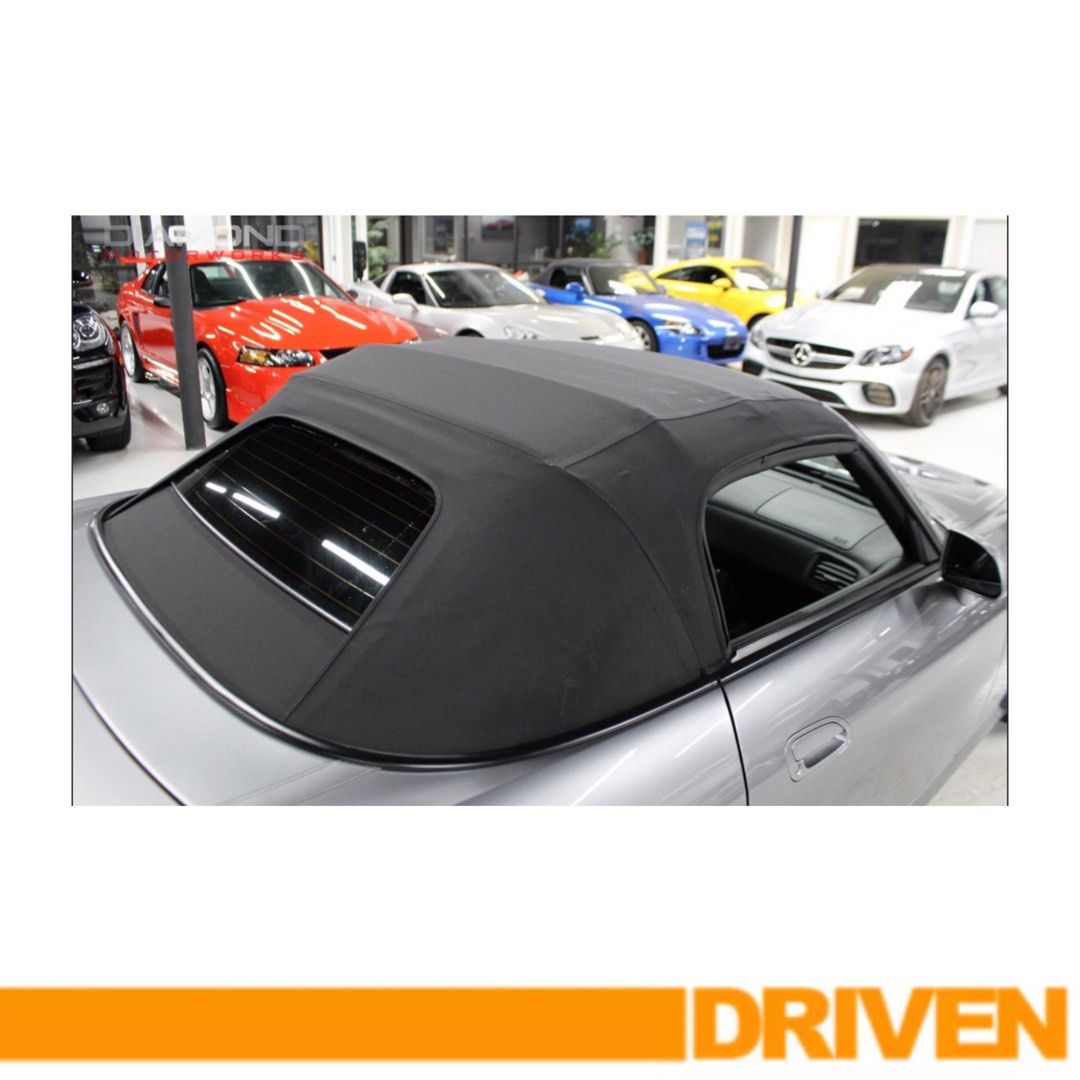 Honda S2000 Soft Top Original or Aftermarket (Category: Accessories) located in Singapore. Submitted by driven.sg (Listing ID 1221126038, Image 1). Description: EZ-on stayfast fabric softtop $1550 1999-2000 models 2001-2008 models There are different part numbers for different years of AP1. The stayfast fabric has the texture like mohair and more cloth like structure. It also helps with road noise with its attenuation properties. Original Vinyl s