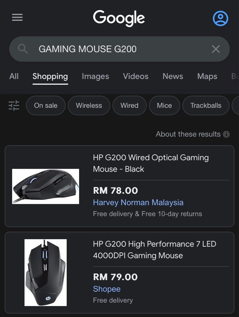 HP GAMING MOUSE G200, Computers & Tech, Parts & Accessories, Mouse