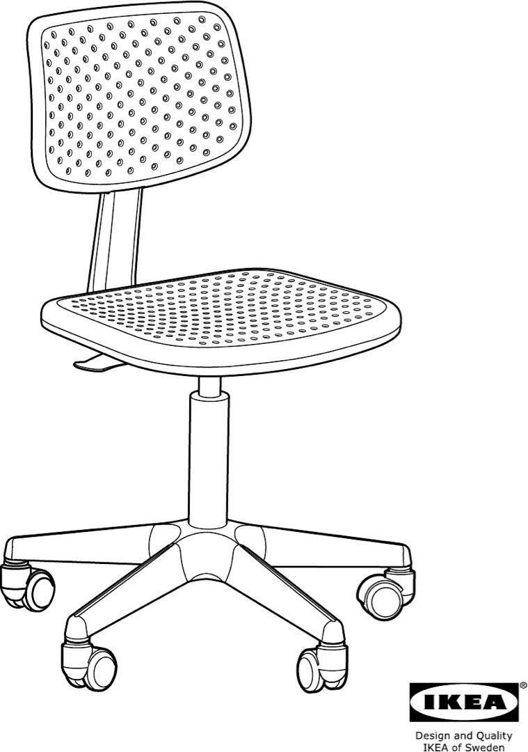 IKEA ALRIK Swivel Study Chair, Furniture & Home Living, Furniture