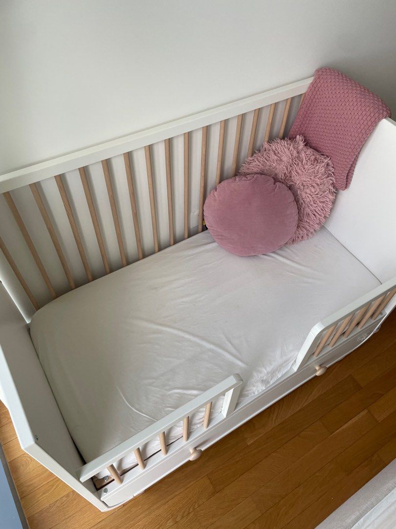 Ikea baby cribs with matress Myllra, Babies & Kids, Baby Nursery