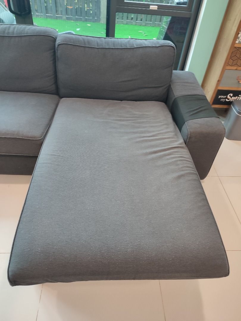 IKEA Kivik Sofa (3 person sofa with chaise longue, Furniture & Home