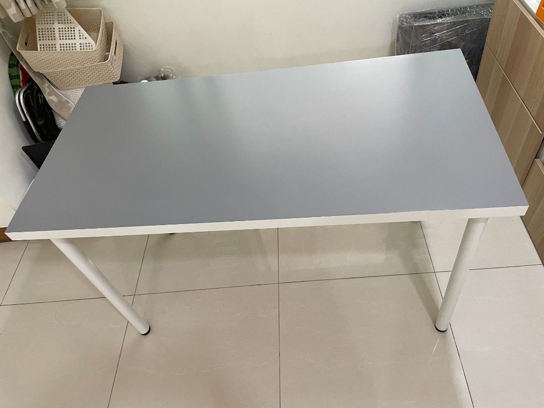 IKEA table desk LINNMON table top and ADILS leg 120x60 mm, Furniture