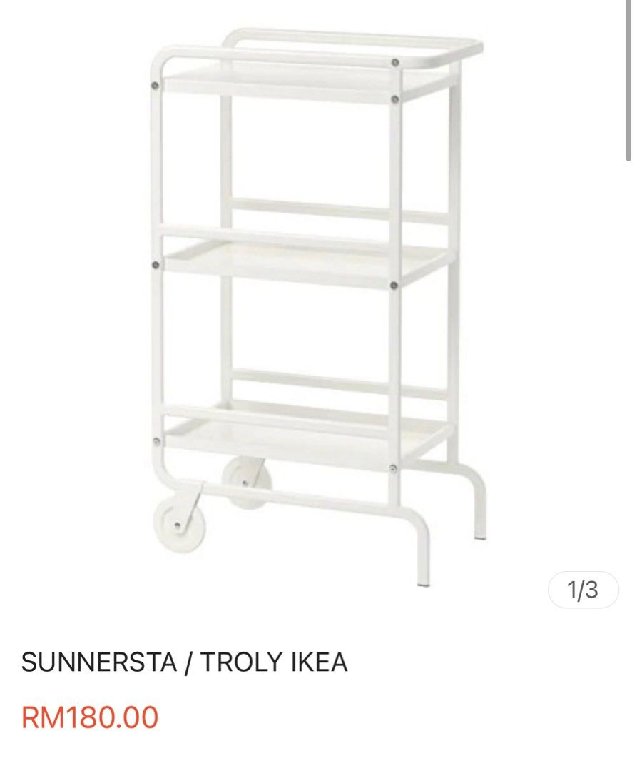 Ikea trolley, Furniture & Home Living, Furniture, Shelves,