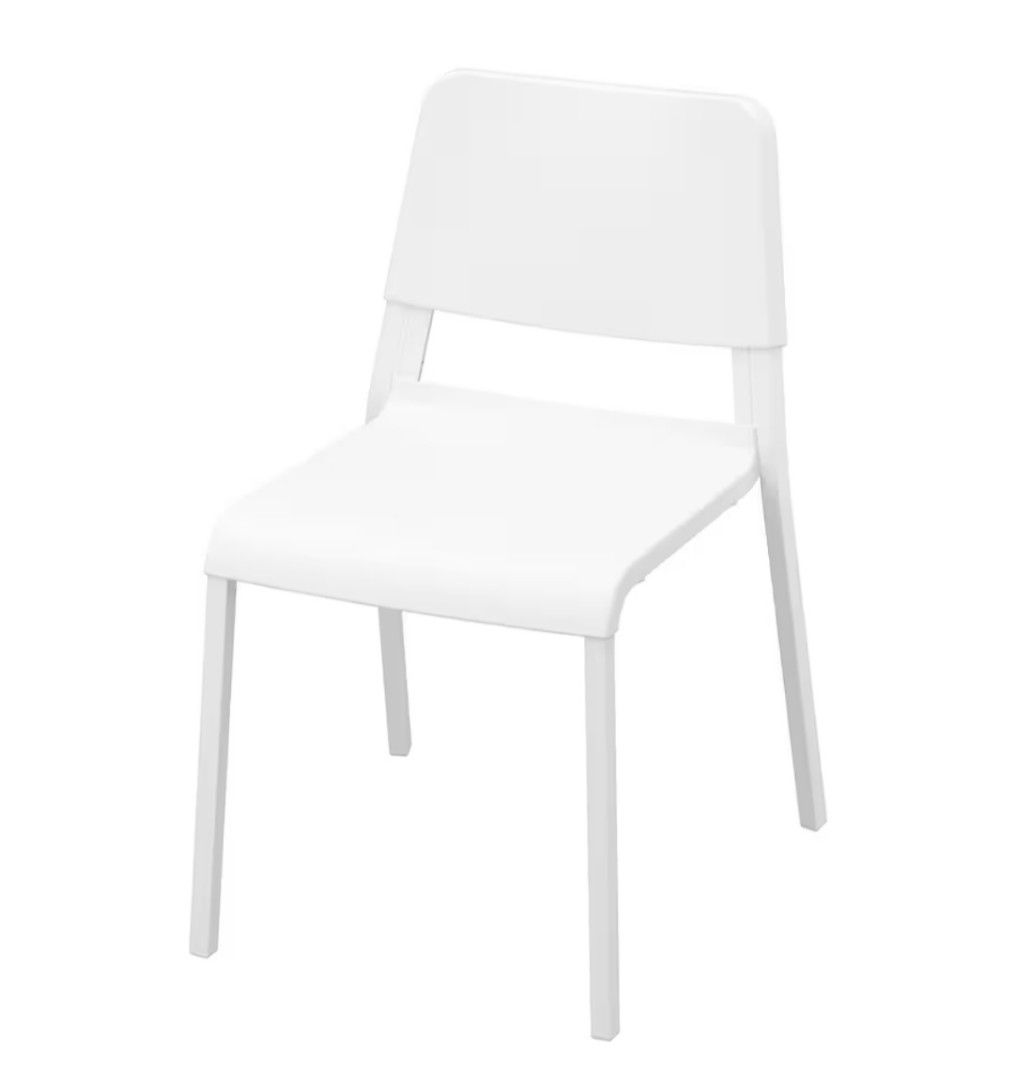 IKEA White Chair, Furniture & Home Living, Furniture, Chairs on Carousell