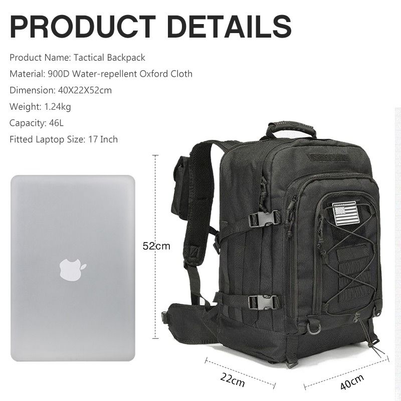 Pans backpack large military expandable travel backpack tactical waterproof hiking backpack for men shop