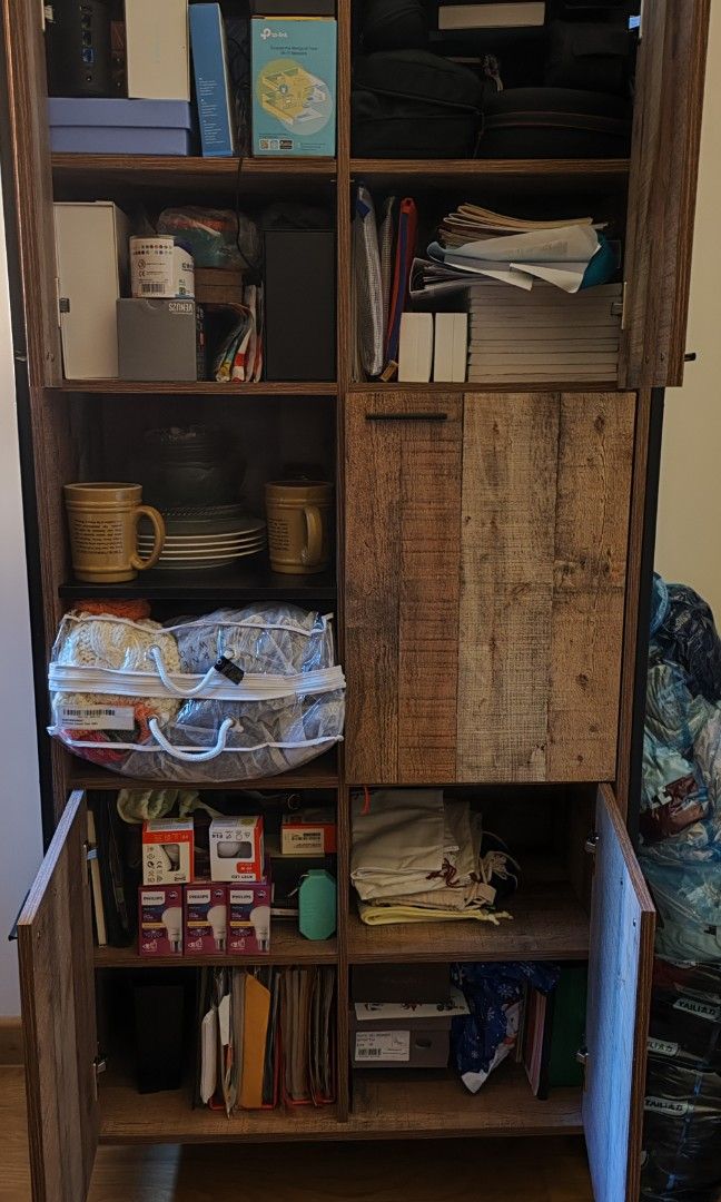 Picture of Industrial style shelving/cabinet in good condition, Furniture & Home ...