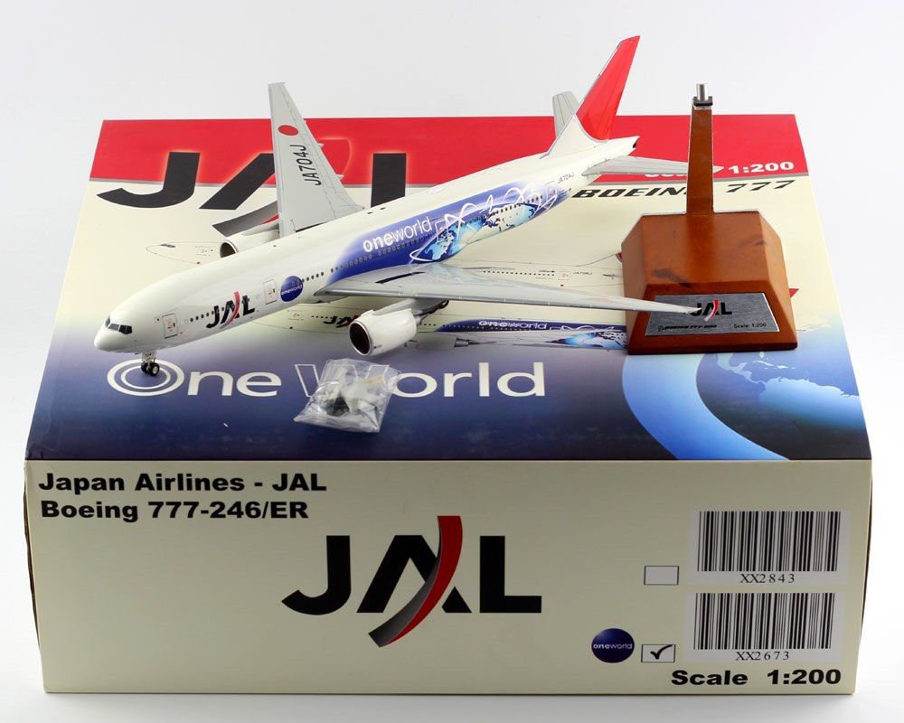 代購JC wings 1/200 日本航空波音777-200ER第一代OneWorld彩繪機