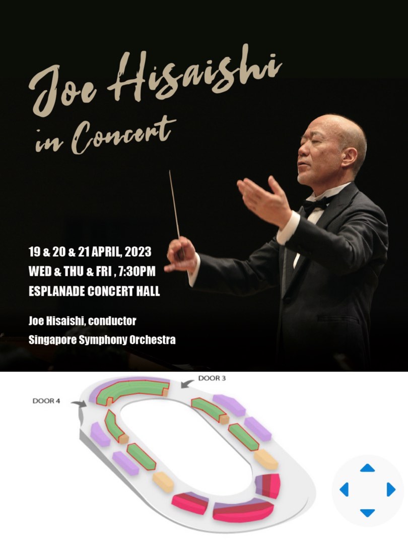 Joe Hisaishi concert, Tickets & Vouchers, Event Tickets on Carousell