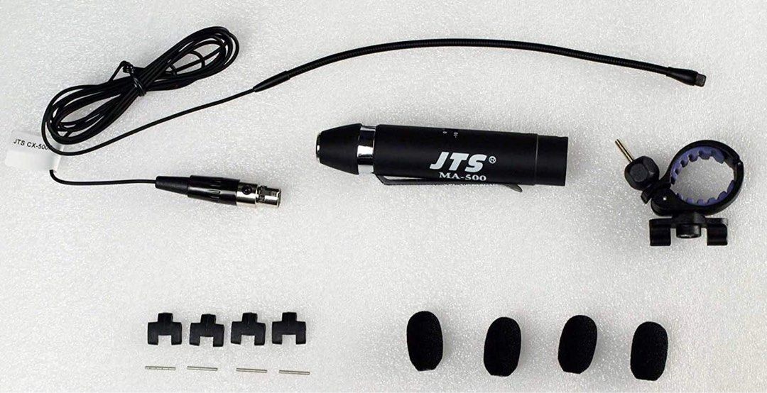 Micro Col De Cygne JTS CX-516 Pour Accordéon, Piano, Instruments à Vent - Supercardioïde, Câble 3,3 M, Pare-vent Inclus