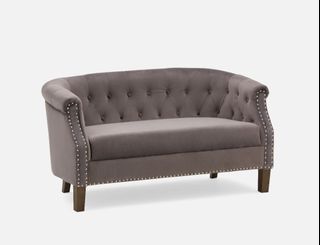 JUDY VELVET SOFA (GREY) HIGH-QUALITY PRODUCT!