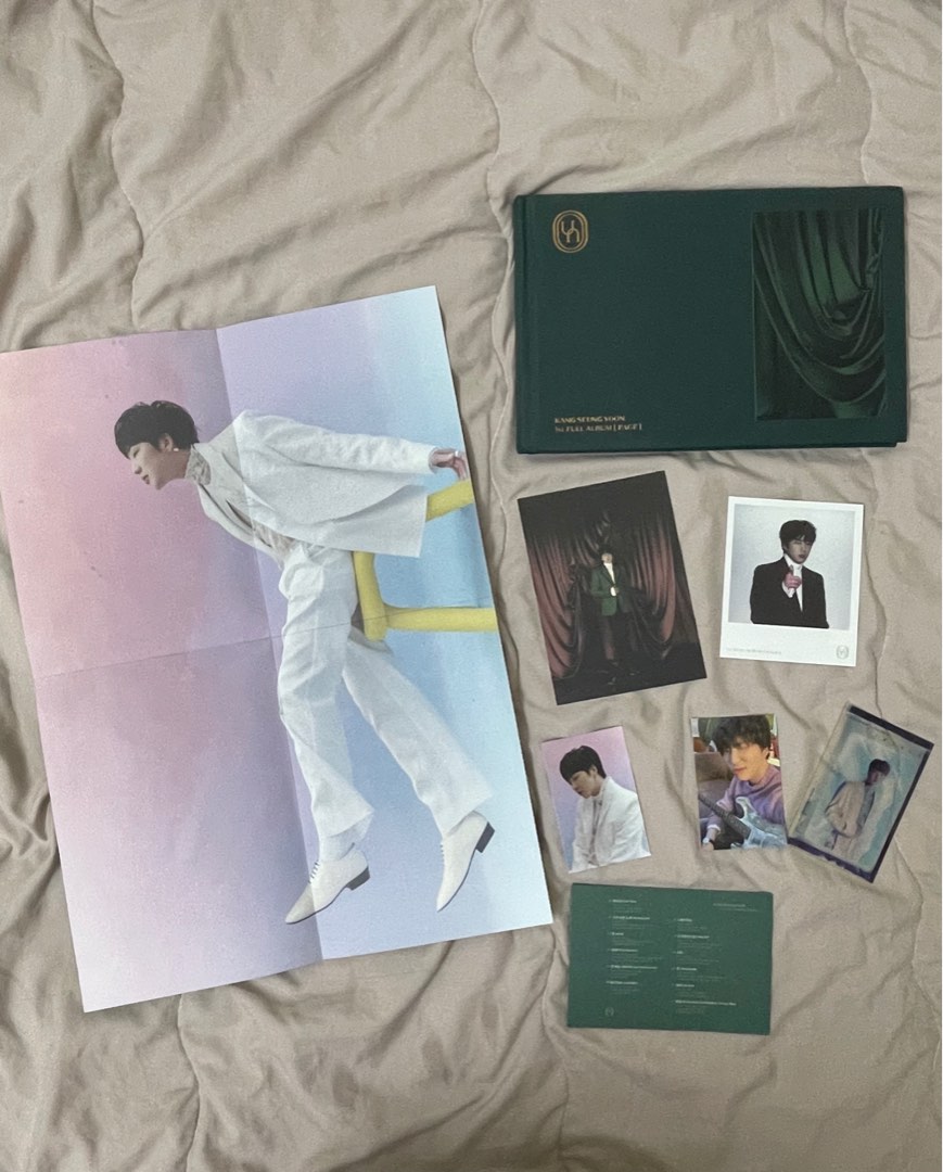 KPOP KANG SEUNG YOON - PAGE ALBUM, Hobbies & Toys, Collectibles