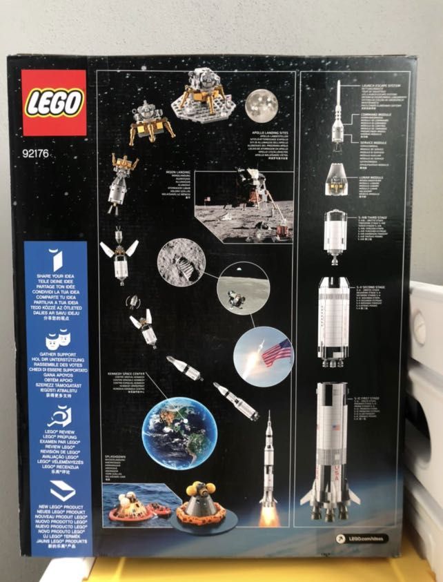 Lego Ideas NASA Apollo Saturn V 92176 New, Hobbies & Toys, Toys & Games on  Carousell