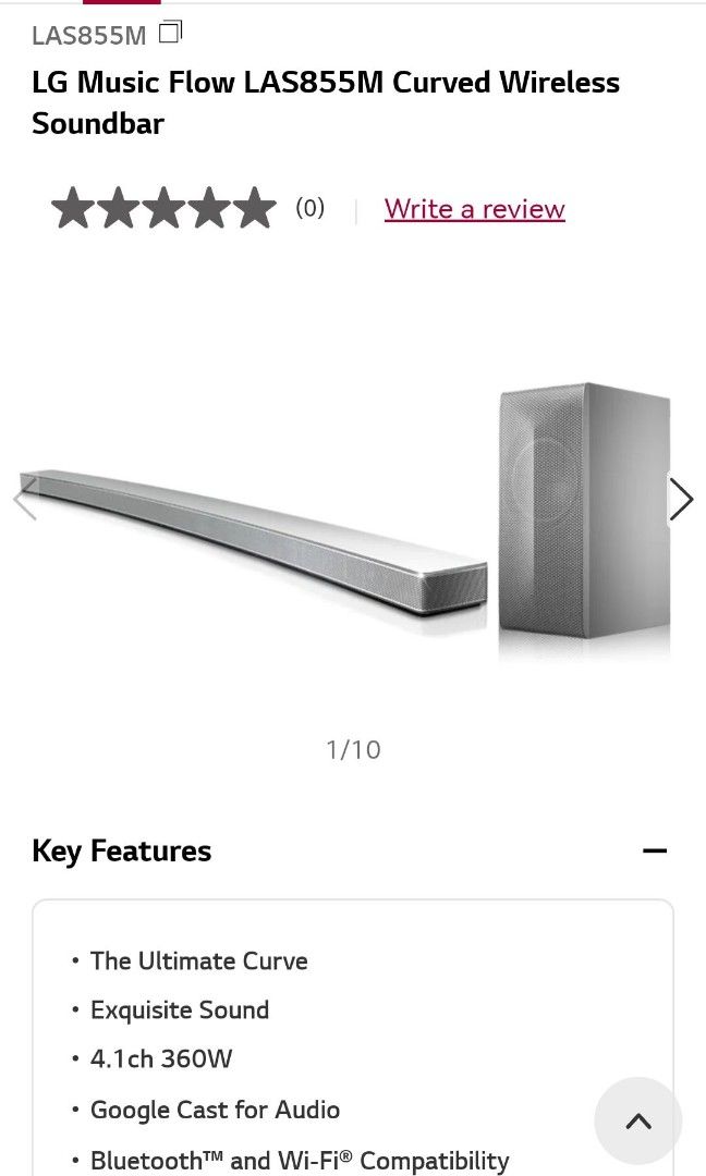 Lg hotsell curved soundbar