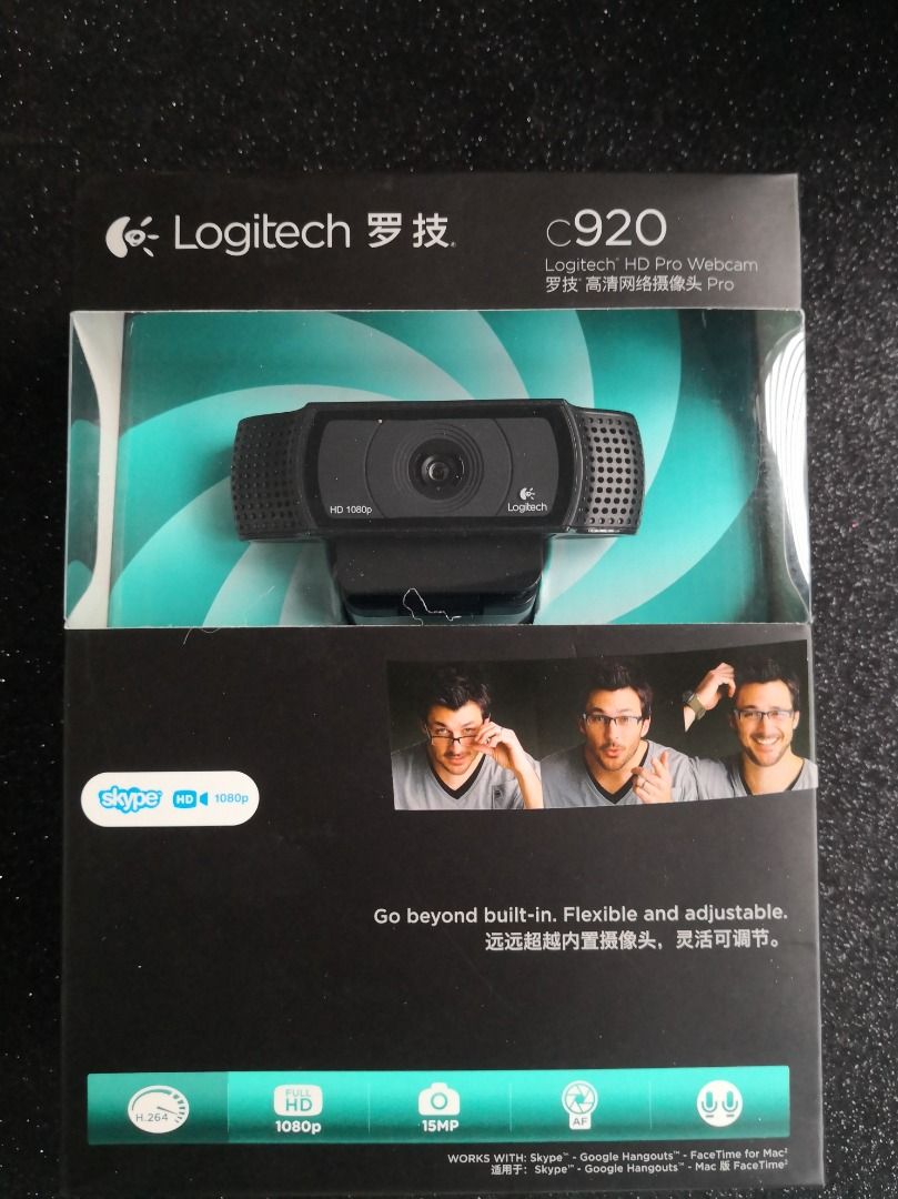 Logitech C920 HD Pro Webcam, Full HD 1080p/30fps Videos - Black, Computers  & Tech, Parts & Accessories, Webcams on Carousell