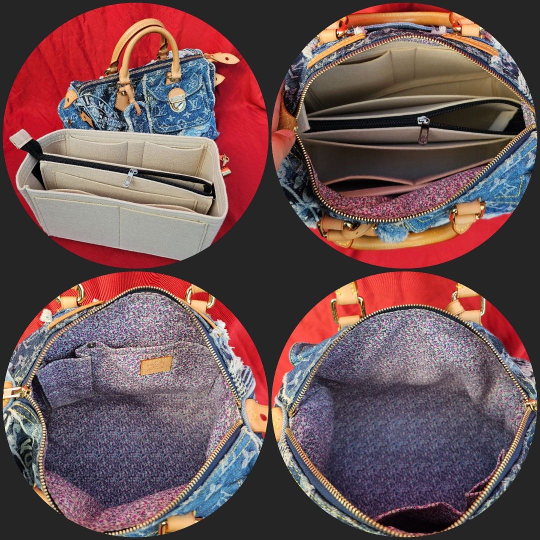 Louis Vuitton Monogram Denim Patchwork Speedy 30 - Blue Handle Bags,  Handbags - LOU754046