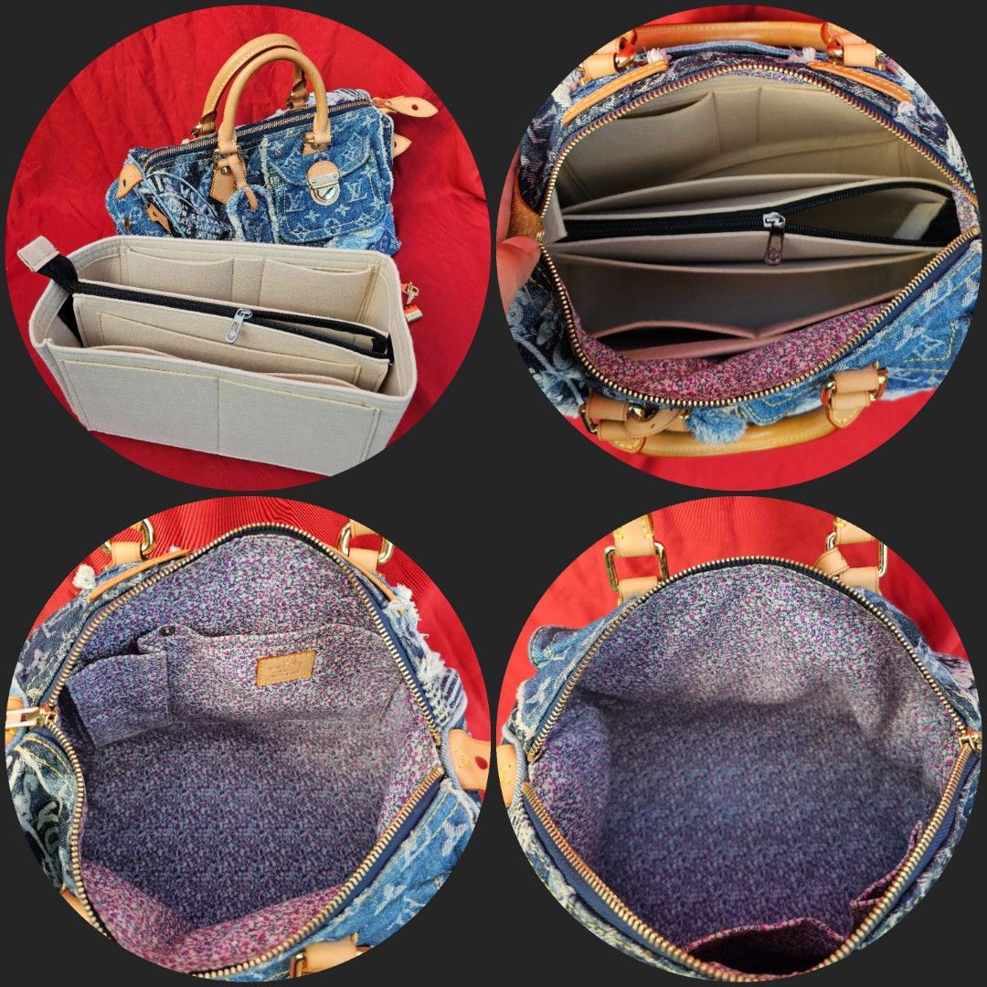 Louis Vuitton Limited Edition Denim Patchwork Monogram Speedy 30, Lot  #56363