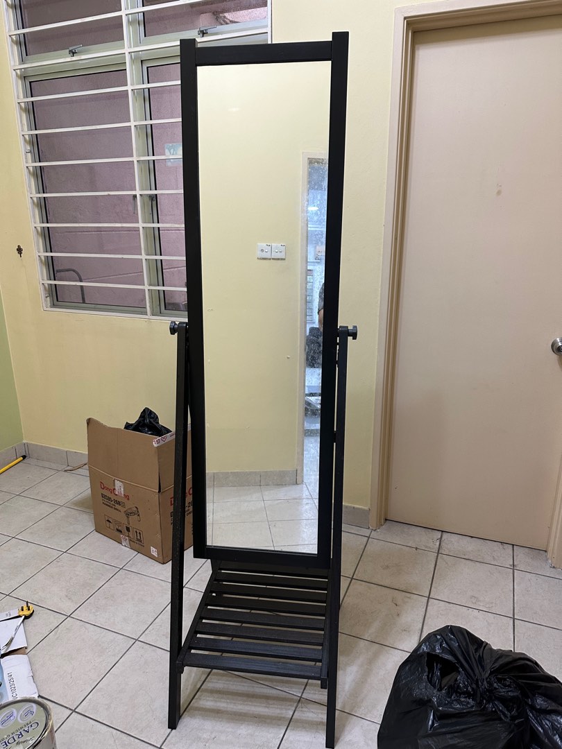 Lovely Swedish Designed Full Height Vanity Mirror, Furniture & Home