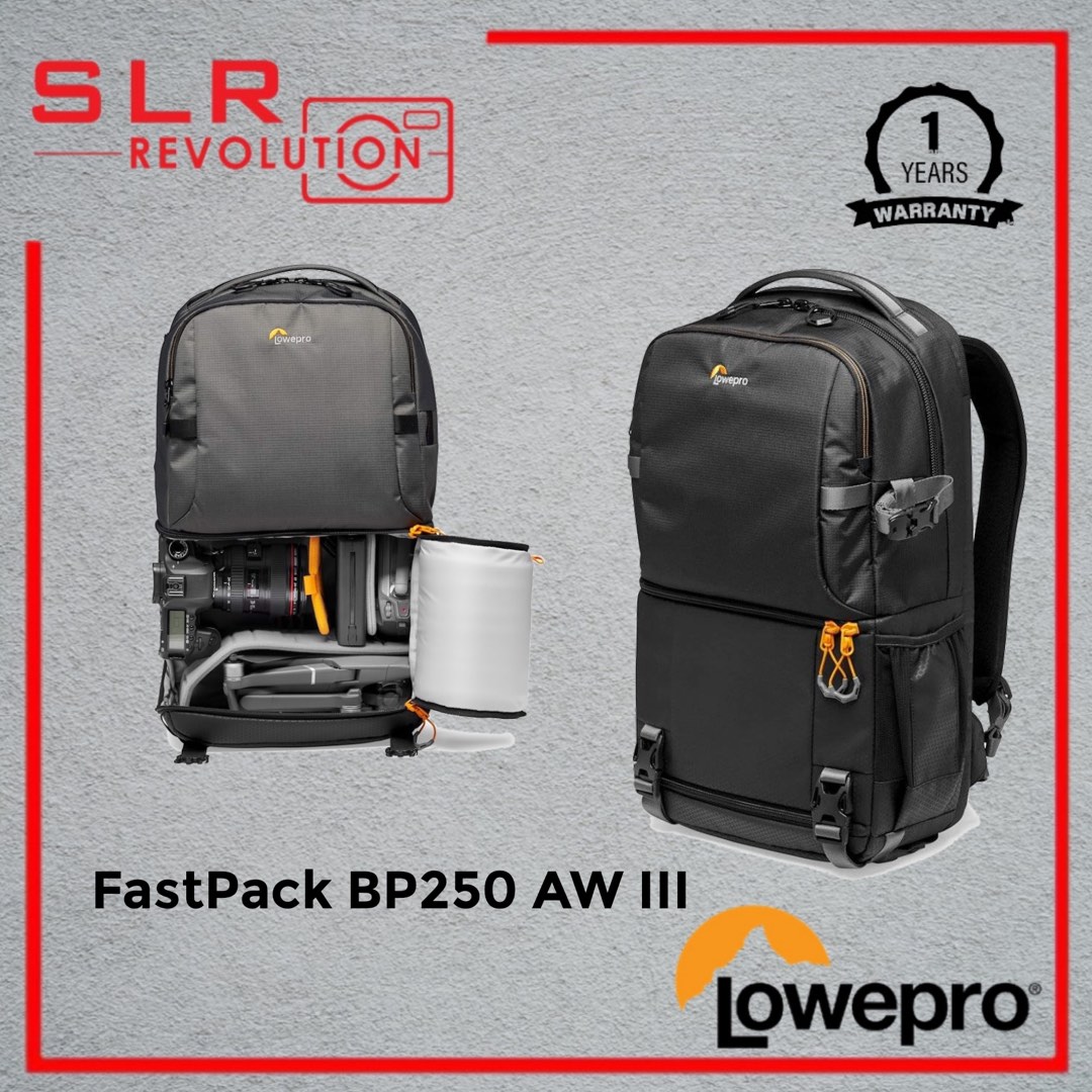 LOWEPRO Fastpack BP 250 AW III camera bag, Photography, Photography ...