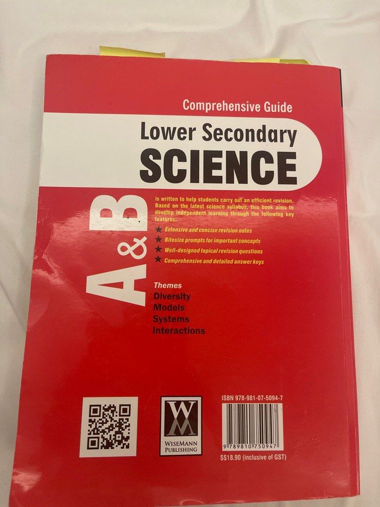 Lower secondary science sec 1 sec 2 science assessment book hobbies